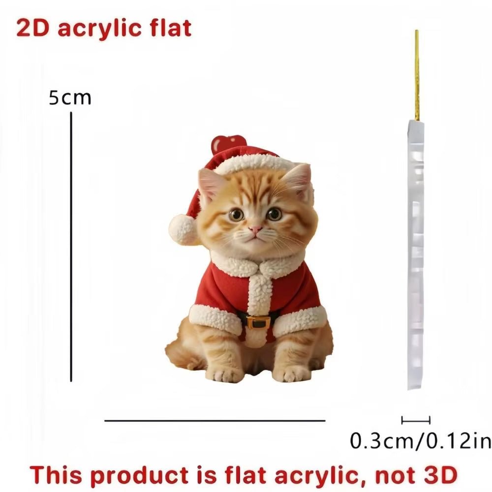 Christmas Wall Decoration 2D Acrylic Cartoon Dwarf Christmas Tree Pendant Christmas Cartoon Cute Christmas Suprimentos De Natal