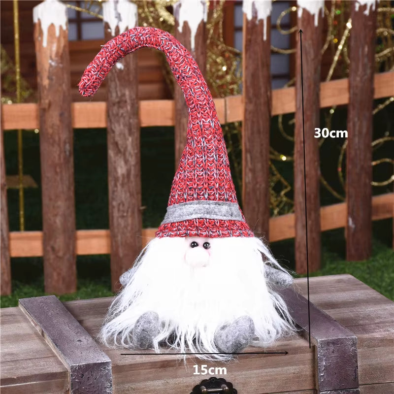 Navidad Reindeer Christmas Figures Decorations New Year Christmas Tree Decorations Christmas Elk Ornaments for Home Windown