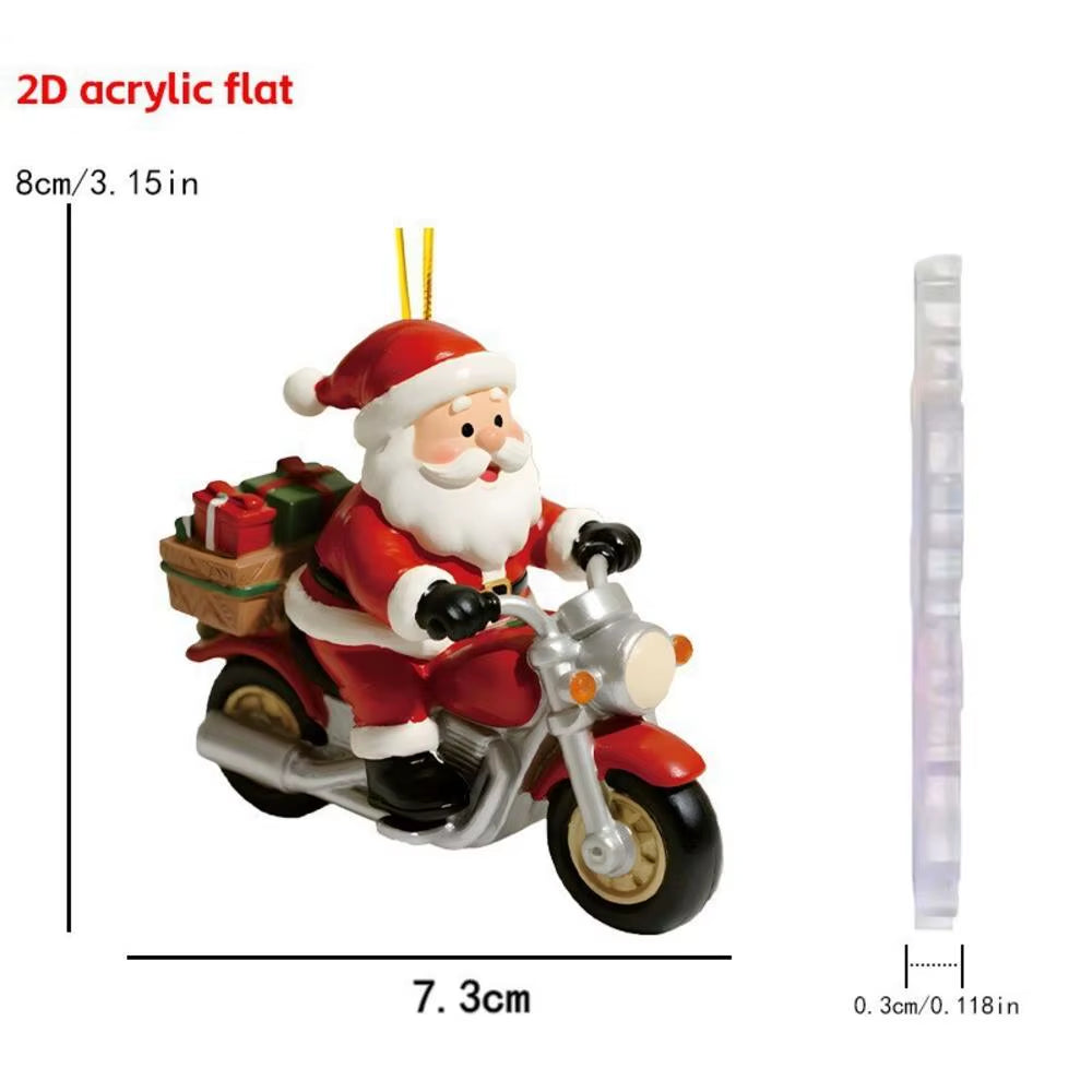 Christmas Wall Decoration 2D Acrylic Cartoon Dwarf Christmas Tree Pendant Christmas Cartoon Cute Christmas Suprimentos De Natal