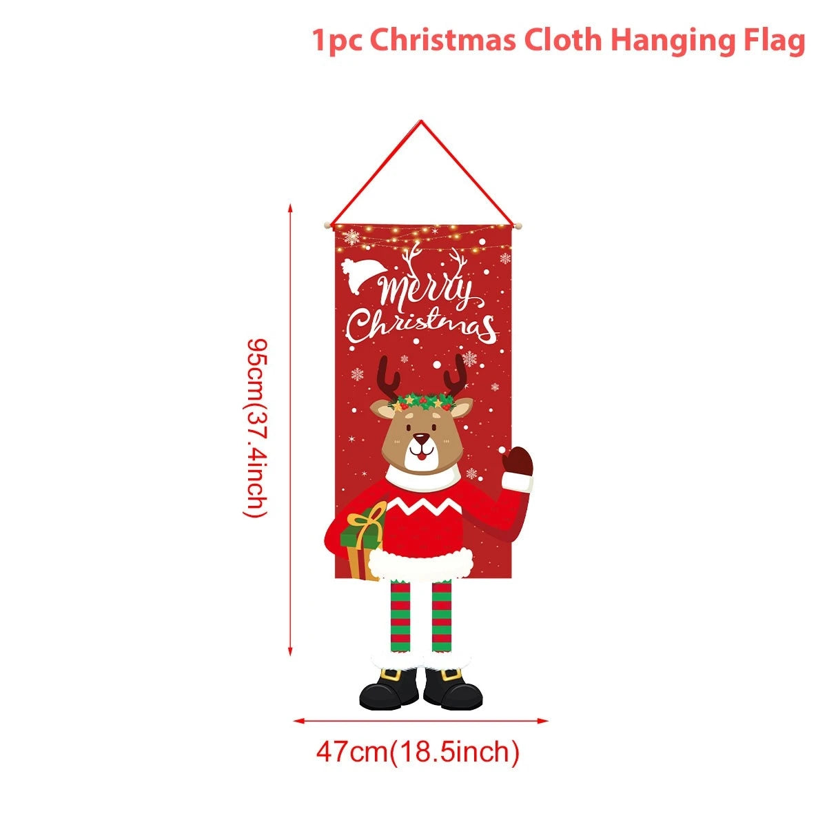 Christmas Hanging Flag Merry Christmas Decorations for Home 2024 Christmas Gifts Christmas Ornaments Navidad Xmas New Year 2025