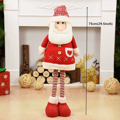 Navidad Reindeer Christmas Figures Decorations New Year Christmas Tree Decorations Christmas Elk Ornaments for Home Windown