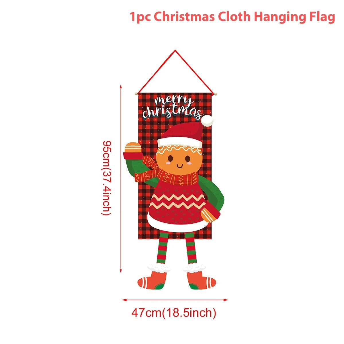 Christmas Hanging Flag Merry Christmas Decorations for Home 2024 Christmas Gifts Christmas Ornaments Navidad Xmas New Year 2025