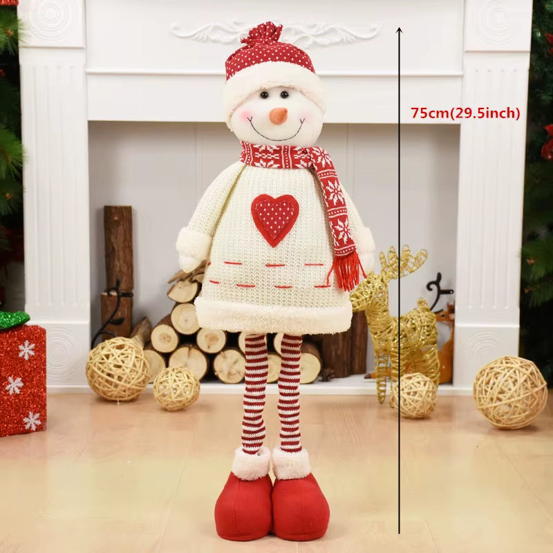 Navidad Reindeer Christmas Figures Decorations New Year Christmas Tree Decorations Christmas Elk Ornaments for Home Windown