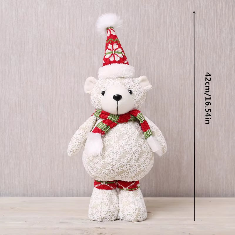 Navidad Reindeer Christmas Figures Decorations New Year Christmas Tree Decorations Christmas Elk Ornaments for Home Windown