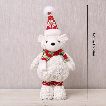 Navidad Reindeer Christmas Figures Decorations New Year Christmas Tree Decorations Christmas Elk Ornaments for Home Windown