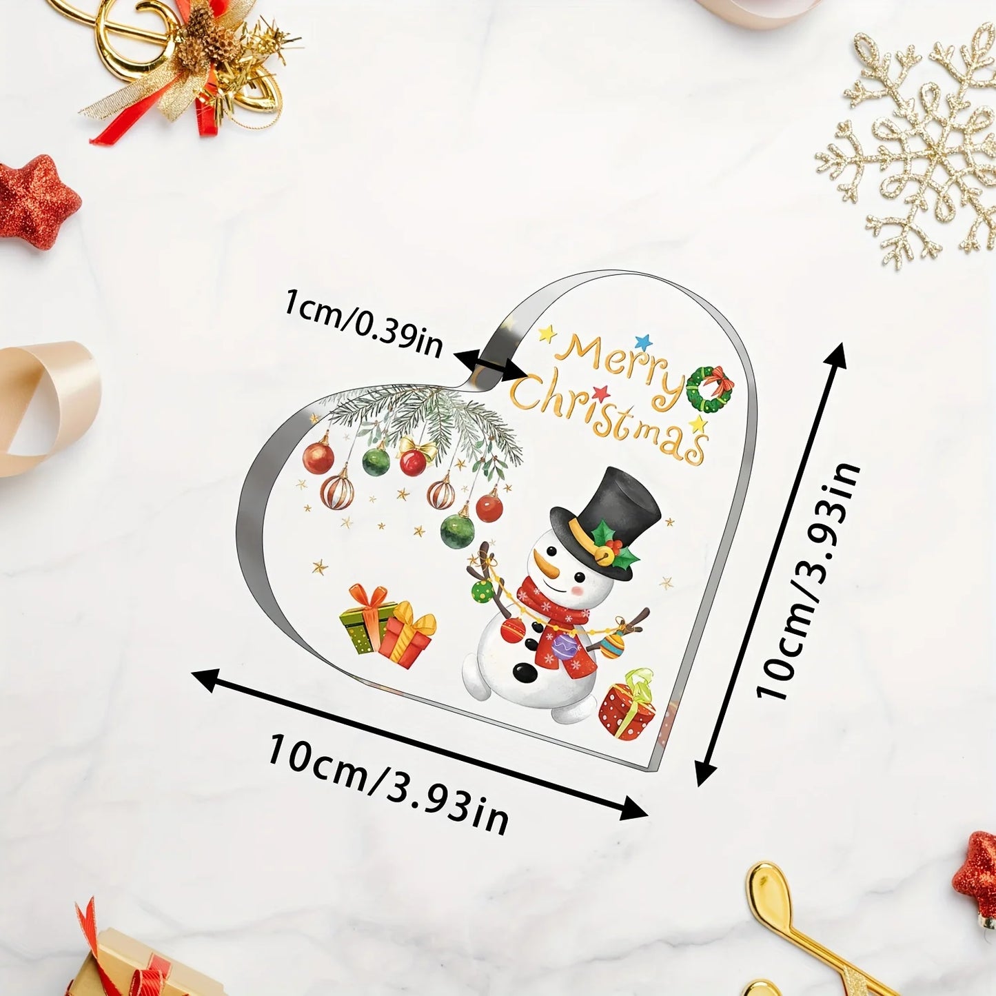 1Pc, Unique Christmas Gifts & Christmas Decorations, Suitable for Christmas Party Decoration, Christmas Table Decorations, Happy