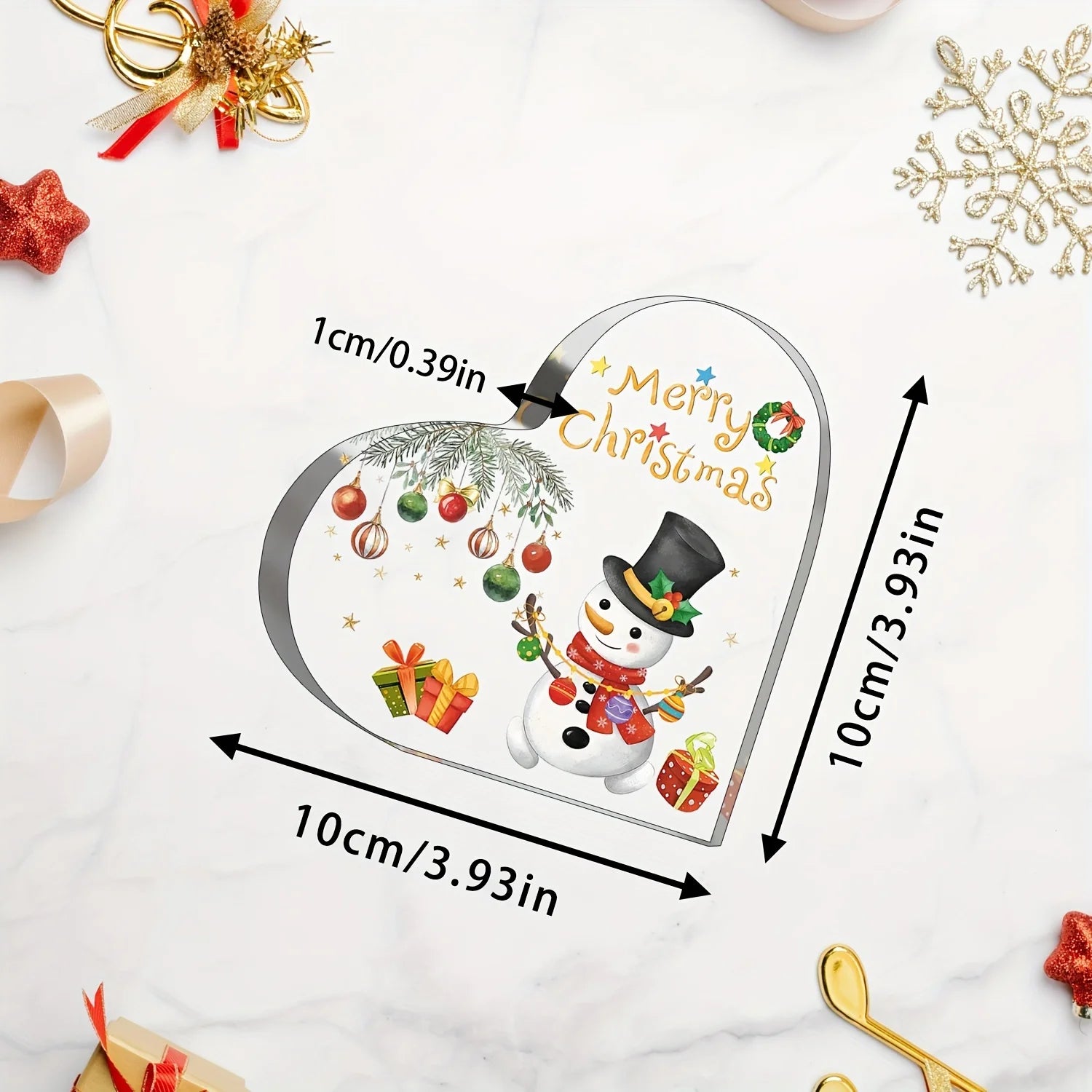 1Pc, Unique Christmas Gifts & Christmas Decorations, Suitable for Christmas Party Decoration, Christmas Table Decorations, Happy