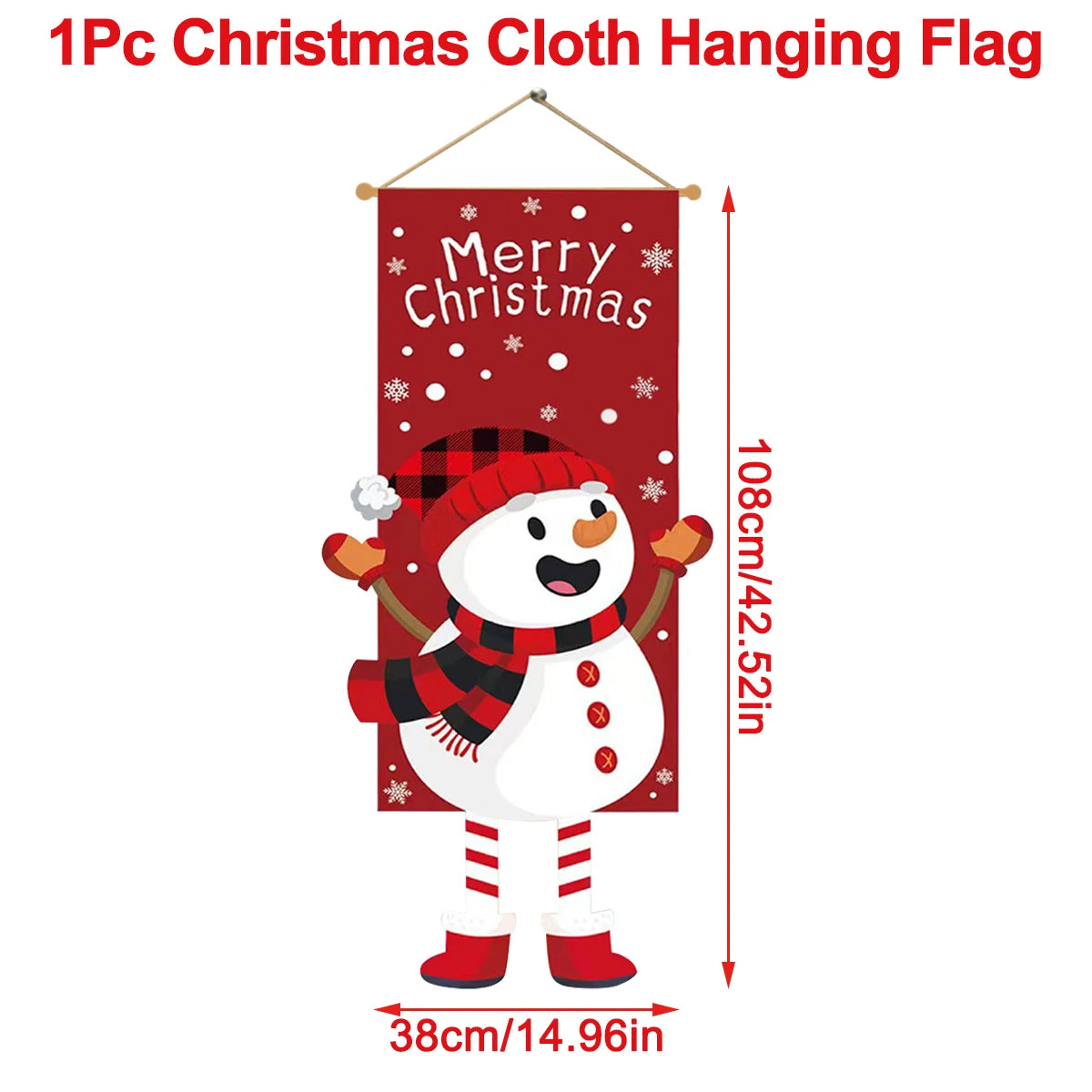 Christmas Hanging Flag Merry Christmas Decorations for Home 2024 Christmas Gifts Christmas Ornaments Navidad Xmas New Year 2025