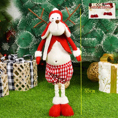 Navidad Reindeer Christmas Figures Decorations New Year Christmas Tree Decorations Christmas Elk Ornaments for Home Windown