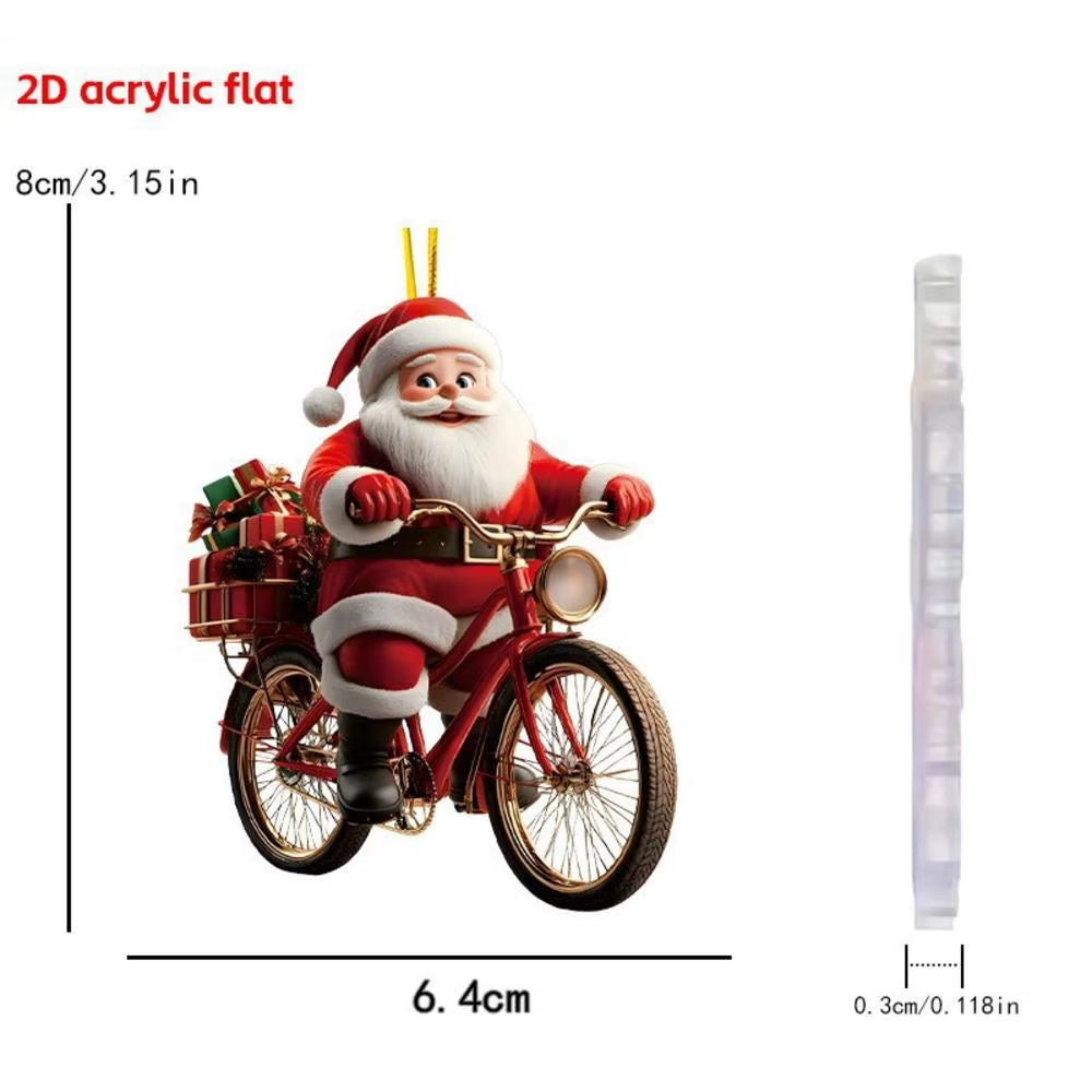 Christmas Wall Decoration 2D Acrylic Cartoon Dwarf Christmas Tree Pendant Christmas Cartoon Cute Christmas Suprimentos De Natal