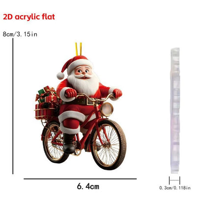 Christmas Wall Decoration 2D Acrylic Cartoon Dwarf Christmas Tree Pendant Christmas Cartoon Cute Christmas Suprimentos De Natal