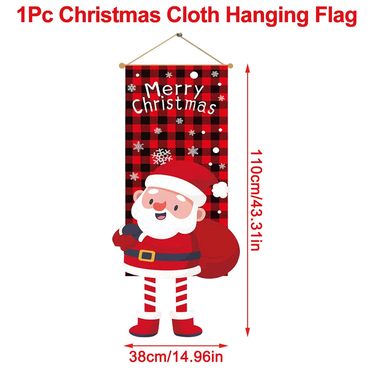 Christmas Hanging Flag Merry Christmas Decorations for Home 2024 Christmas Gifts Christmas Ornaments Navidad Xmas New Year 2025